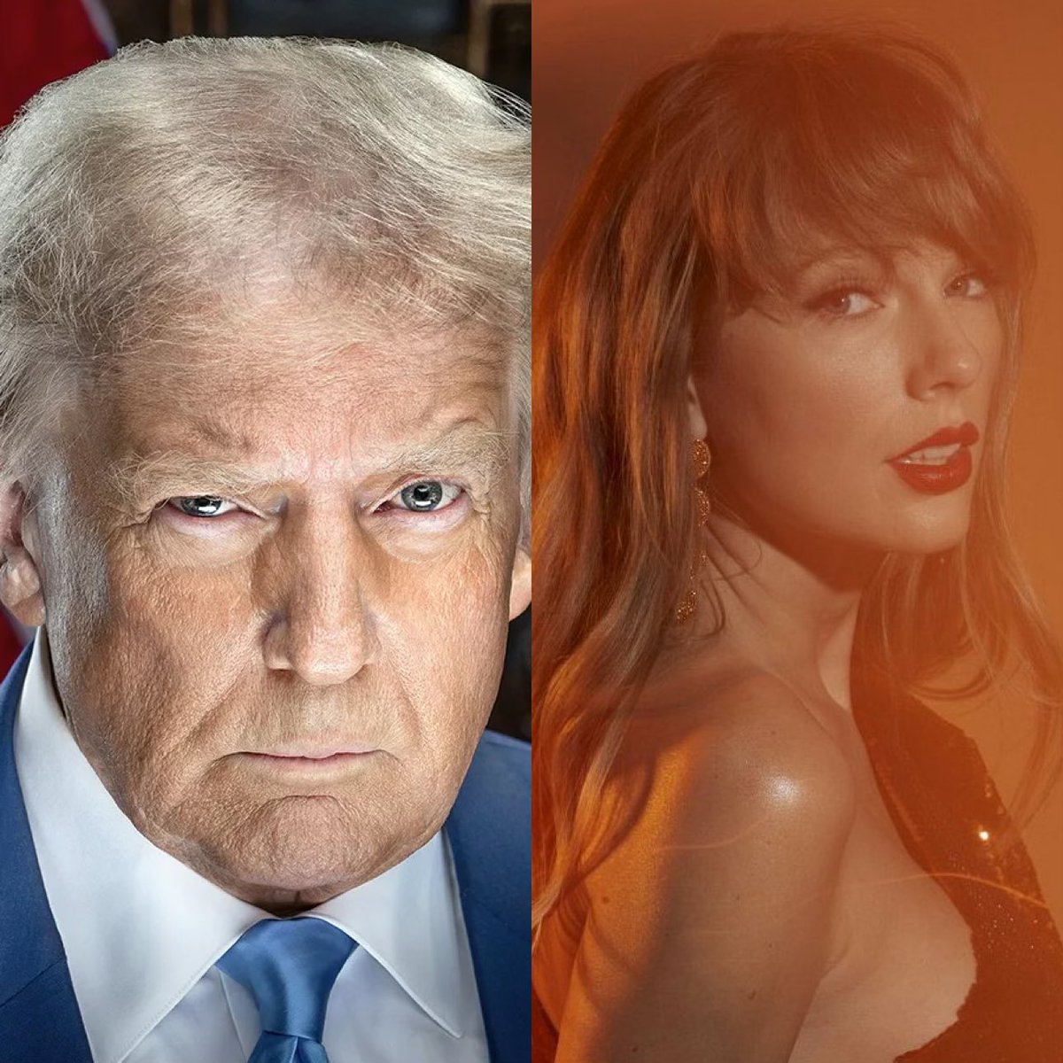 BuzzingPop's tweet photo. Earlier this month, Donald Trump declared Taylor Swift “NO LONGER HOT” after changing his tune about her. His press secretary said the singer’s political views hurt her support.

But the tables turned HARD: Swift's US website crashed as the countdown ended, leading to long queues for hours to pre-order her 12th album just off the title reveal. #TheLifeofaShowgirl