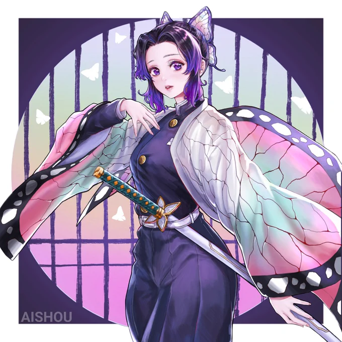 - Shinobu Kochou - (2019 Artwork) 「 鬼滅の刃 」 (retouch) #鬼滅の刃 #kimetsunoyaiba #demonslayer #ShinobuKochou