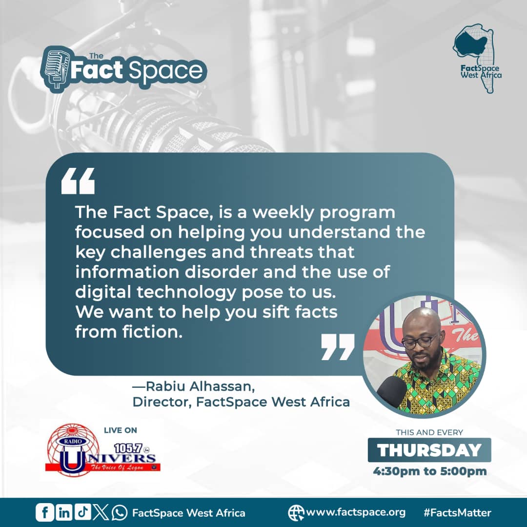 A replay of our conversation on 'The Fact Space' radio programme. Join us every Thursday on Radio Univers 105.7 FM from 4:30 to 5:00 PM.

Listen to the first episode on Afripods
afripods.com/episode/episod…

Spotify
open.spotify.com/episode/5Idb3v…