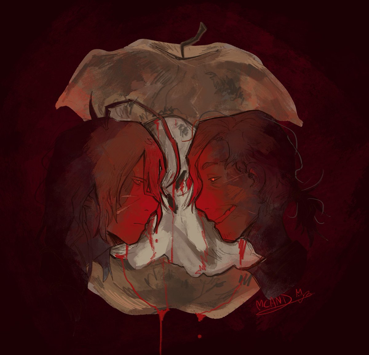 XMCandx's tweet photo. •It was rotting since the start•
Jackson and Assela, a wasp and a Human, who once fell in love.
🐝⚔️
-
-
The apple trend is actually so fun to make, would recommend 🤑💗
#arttrend #ocart #fypシviral https://t.co/txVH1cx4se