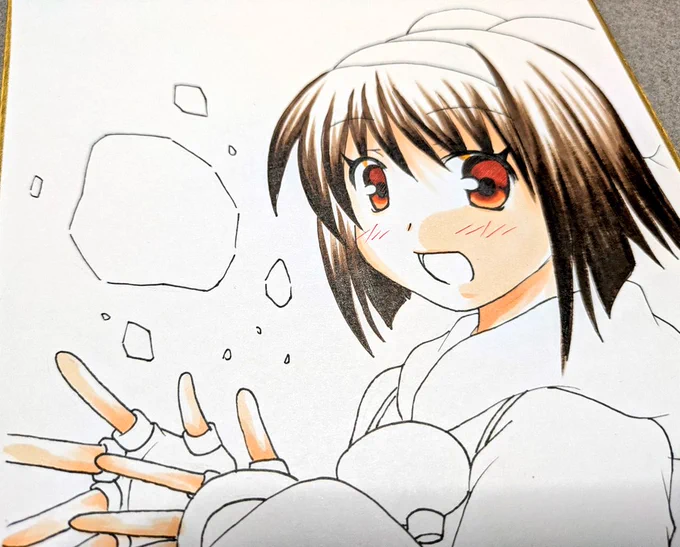 修羅リムルル。 実は色紙であまり描かないから貴重だったりします。