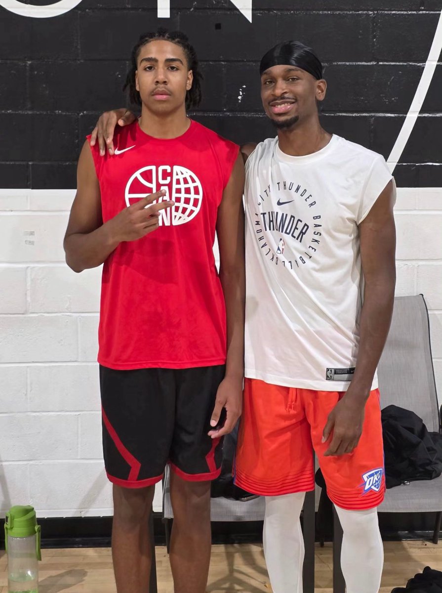 NBA Champ &amp; MVP <a href="/shaiglalex/">Shai Gilgeous-Alexander</a> working out with the next potential 🇨🇦NBA MVP Isaiah Hamilton