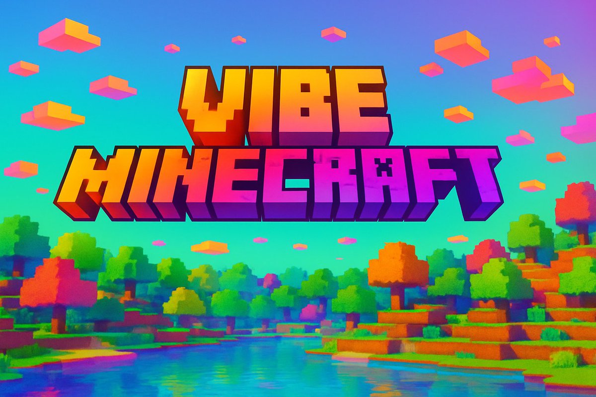 DrJimFan's tweet image. Vibe Minecraft: a multi-player, self-consistent, real-time world model that allows building anything and conjuring any objects. The function of tools and even the game mechanics itself can be programmed by natural language, such as "chrono-pickaxe: revert any block to a previous…
