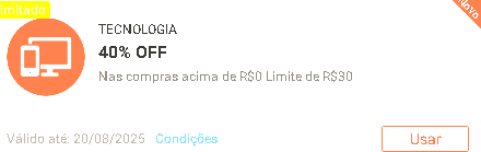 promoebom's tweet image. #CupomShopee tecnologia tecnologia

R$  40%  limitado a R$ 30

🎫 Use o cupom:    CYBER15AF

✅ Digite aqui🏷 s.shopee.com.br/7fItmtaaE2

🛒 Link do Carrinho: s.shopee.com.br/703Czi7Jke