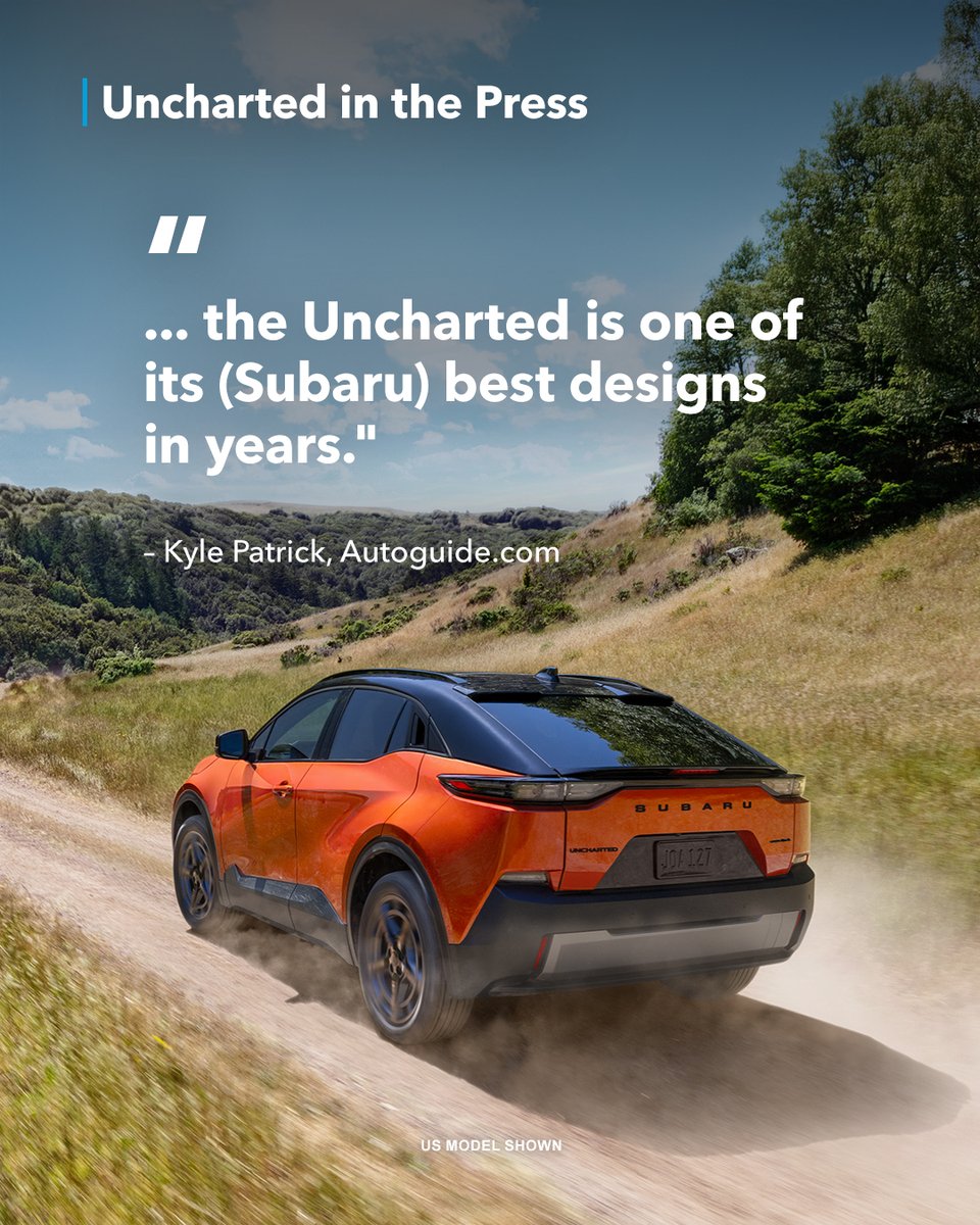 First look at the 2026 #SubaruUncharted: approachable, electric, and ready for anything ⚡🚗 Tap to explore 👉 okt.to/384ogf