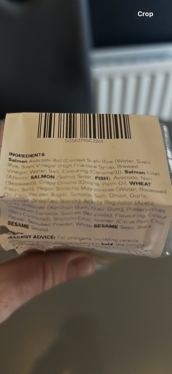 John Evans (@nudgexs) on Twitter photo I bought this Sushi by <a href="/YOSushi/">YO!</a> at Tesco’s the other day.
Just look at the garbage ingredients in it, I thought Sushi was supposed to be fresh. I bought this Sushi by <a href="/YOSushi/">YO!</a> at Tesco’s the other day.
Just look at the garbage ingredients in it, I thought Sushi was supposed to be fresh.