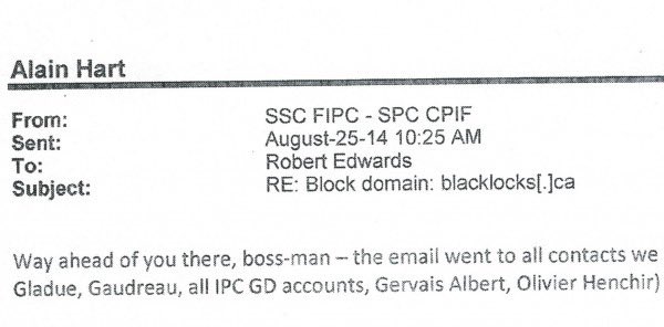 Holly Doan (@hollyanndoan) on Twitter photo Remember when busy Shared Services Canada <a href="/SSC_CA/">Shared Services Canada</a> staff had time to block Blacklock’s Reporter website? “Way ahead of you there boss man.”
— Access to Information #cdnfoi
(no paywall) blacklocks.ca/feds-run-news-…
<a href="/JusticeCanadaEN/">Justice Canada</a> #AlexKaufman #bossman Remember when busy Shared Services Canada <a href="/SSC_CA/">Shared Services Canada</a> staff had time to block Blacklock’s Reporter website? “Way ahead of you there boss man.”
— Access to Information #cdnfoi
(no paywall) blacklocks.ca/feds-run-news-…
<a href="/JusticeCanadaEN/">Justice Canada</a> #AlexKaufman #bossman