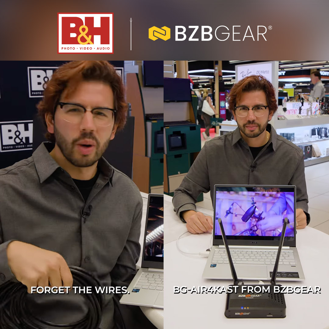 BZBGEAR (@bzbgear) on Twitter photo Go wireless! Cast 4K signals from source A to source B without all the cables and wires with the BG-AIR4KAST. Available at <a href="/bhphoto/">B&H Photo Video</a>. Discover now! youtube.com/shorts/ep4D8n2…
.
.
.
#AVTweeps #proAV #broadcasting #audiovideo #audiovisual #resimercial #conferencing Go wireless! Cast 4K signals from source A to source B without all the cables and wires with the BG-AIR4KAST. Available at <a href="/bhphoto/">B&H Photo Video</a>. Discover now! youtube.com/shorts/ep4D8n2…
.
.
.
#AVTweeps #proAV #broadcasting #audiovideo #audiovisual #resimercial #conferencing