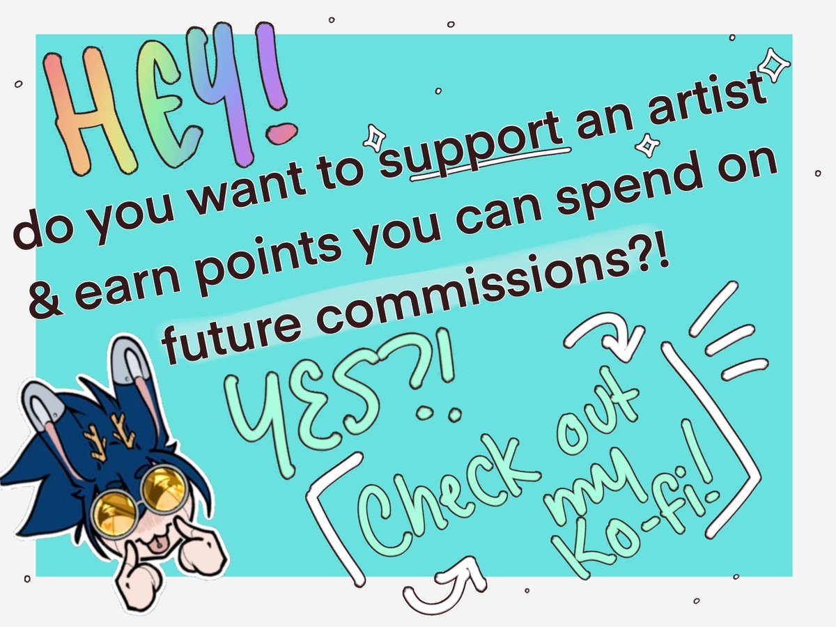 graphic design is my passion~

Save up to 20% on commission if you support through the coffee place!