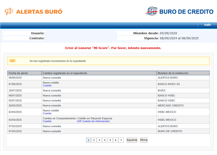eDuRsU's tweet photo. @BurodeCreditoMX El reporte lo generé el 7 de agosto y es el que no me permite descargar. https://t.co/KVDhfNgSHj