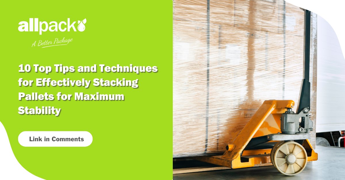 Pallet stability is the backbone of a safe &amp; efficient operation.

From choosing the right foundation to mastering shrink wrapping, these 10 proven tips will help you improve load stability, reduce damage, &amp; boost safety in your warehouse.

🔗 Learn more: hubs.ly/Q03Cr5Z80