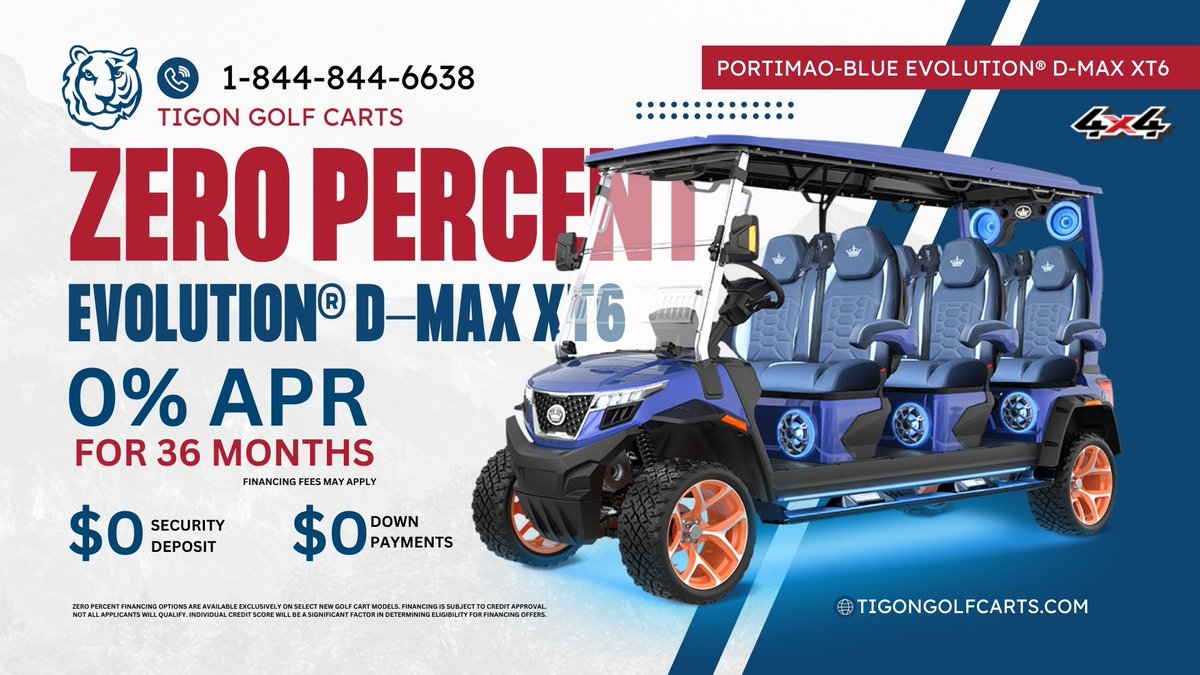 𝐏𝐎𝐑𝐓𝐈𝐌𝐀𝐎-𝐁𝐋𝐔𝐄 𝐄𝐕𝐎𝐋𝐔𝐓𝐈𝐎𝐍® 𝐃-𝐌𝐀𝐗 𝐗𝐓6 – 0% 𝐟𝐨𝐫 36 𝐌𝐨𝐧𝐭𝐡𝐬