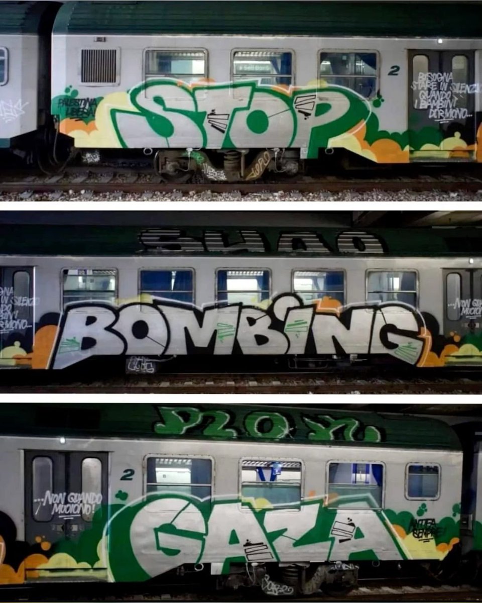 "Stop bombing Gaza"