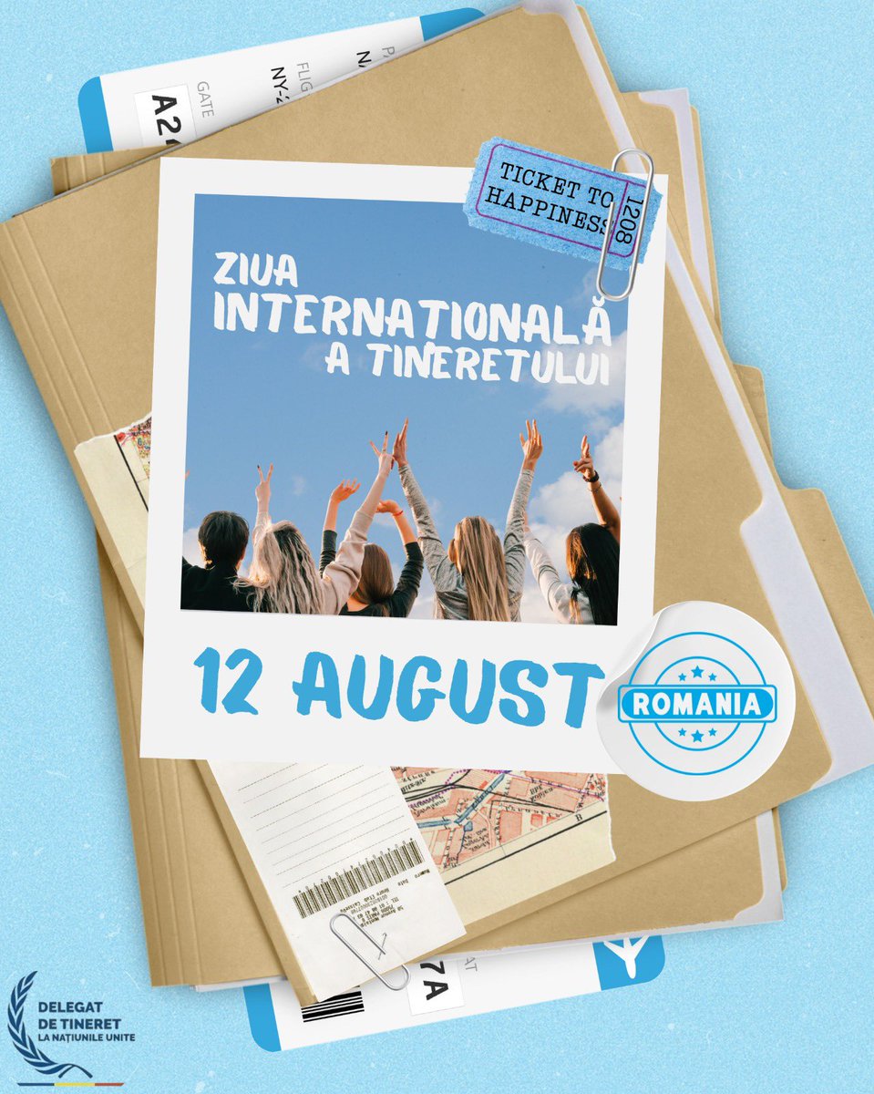 Ro_UNYD's tweet photo. 💙✨ Happy #InternationalYouthDay2025! ✨💙

Young people are the engine of change with fresh ideas, energy &amp; an unshakable spirit. Every small step counts. Stay curious, stay engaged, and help build a better Romania &amp; a better world. https://t.co/jRDiZA4oII