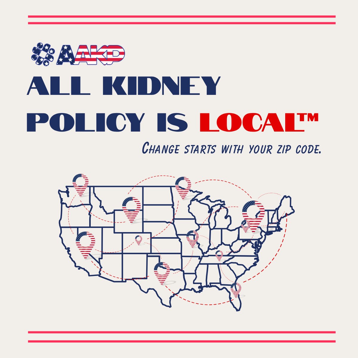 KidneyPatients's tweet photo. Happening all month long—All Kidney Policy is Local™ 
Change starts in your ZIP Code. Get ready to take action, raise your voice, and tell YOUR elected Congressional leader that kidney policy is personal. https://t.co/uKNpzI3D82

#KidneyPolicyIsLocal #AAKP #KidneyVoter https://t.co/JQbUBPTFT4