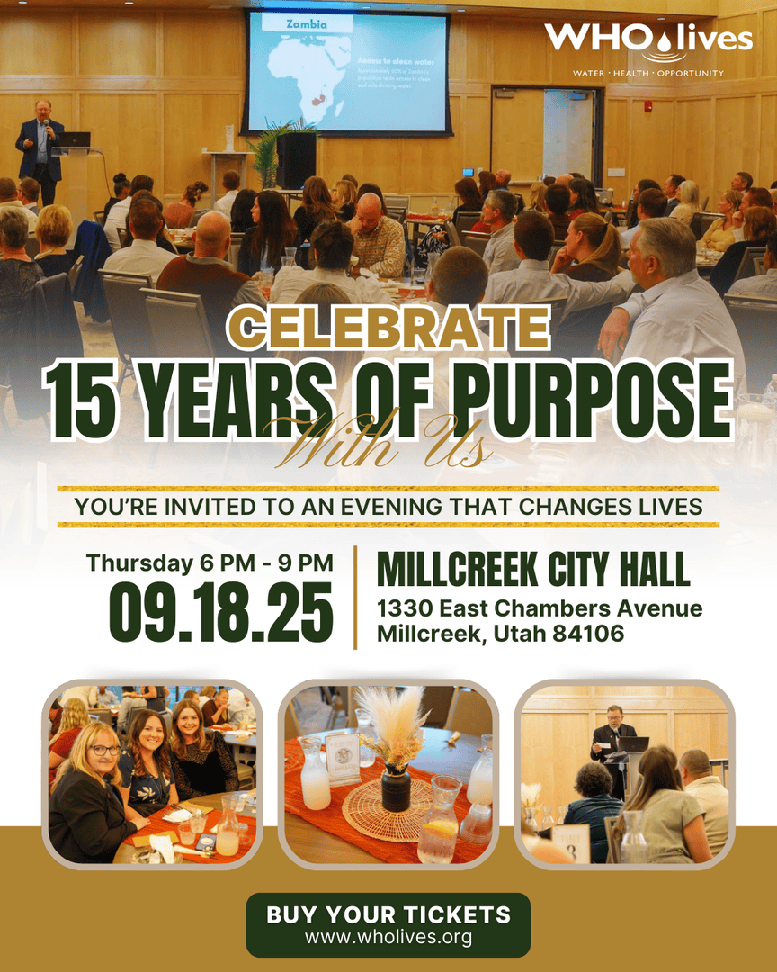 A Night for Impact ✨

Join us for a meaningful evening where purpose meets celebration.
📍 Millcreek City Hall, Utah
🗓 Thursday, September 18, 2025

#galawithpurpose #waterchangeseverything #anightforimpact #empowerment #nonprofit #sustainability #impact #villagedrill #wholives