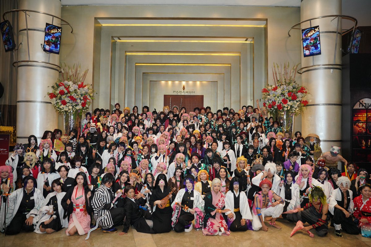 animeposts's tweet photo. Fans in Thailand cosplayed for the Demon Slayer: Infinity Castle premiere ❤️ https://t.co/YnQ4wlJuFV