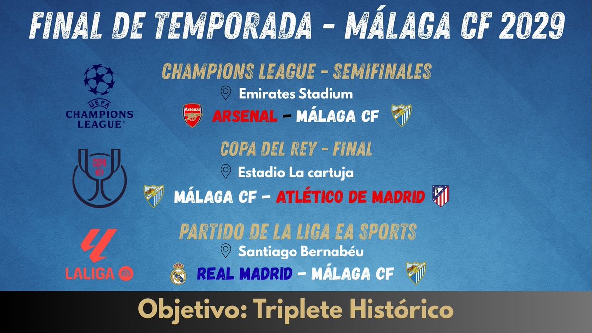 Jotha89 (@jotha2189) on Twitter photo 💥 ¡TODO o NADA! Málaga CF se juega el TRIPLETE HISTÓRICO en 3 PARTIDOS ÉPICOS 💥
Esto es lo que tenemos esta noche 🤯🤯
<a href="/mundillo_futbol/">Mundillo Futbol</a>
twitch.tv/jotha89 💥 ¡TODO o NADA! Málaga CF se juega el TRIPLETE HISTÓRICO en 3 PARTIDOS ÉPICOS 💥
Esto es lo que tenemos esta noche 🤯🤯
<a href="/mundillo_futbol/">Mundillo Futbol</a>
twitch.tv/jotha89