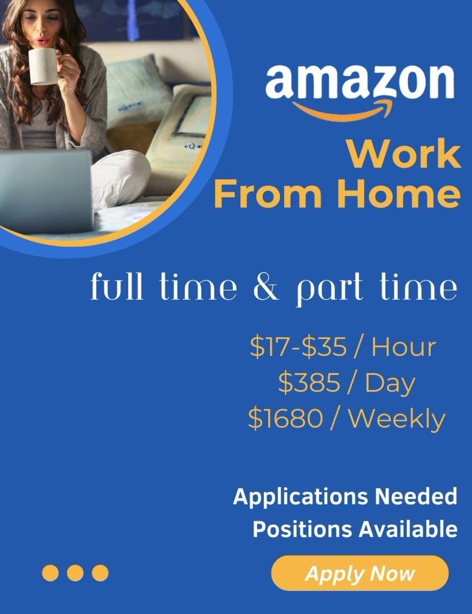 Cholmes0009's tweet photo. We are Hiring! Hiring!! Hiring!!!
Currently offer work from home. We offering work from home (AMAZON) job offer. If you are interested let me know.
Click Here: https://t.co/OIZ1bQcLGv

#Jobs #JobSeekersSA #jobswithrg #Job #JoburgUpdates #jobsearch #jobfairy #JobYosatorn https://t.co/PQ08CTSkaU