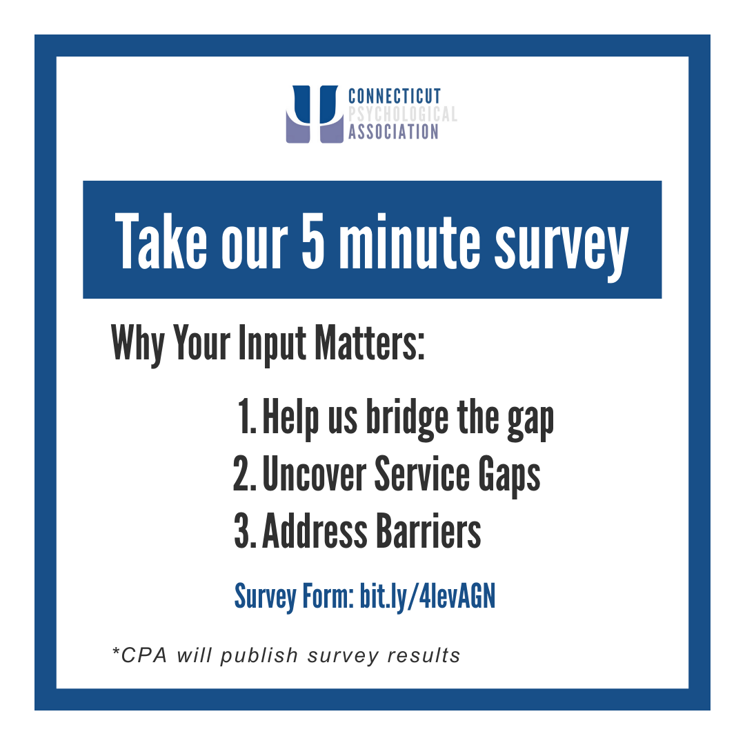 What barriers block your access to essential psychology resources? Time? Cost? Location? Tell CPA so we can work to remove them. Survey: docs.google.com/forms/d/e/1FAI…  #AccessMatters