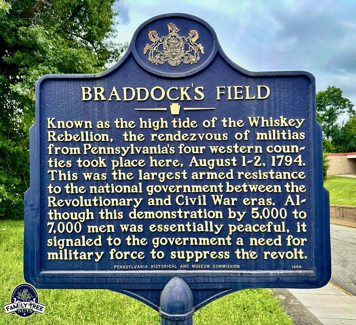 FamilyTreeNuts1's tweet photo. 🇬🇧💥🇫🇷 Braddock’s Defeat, Braddock, Pennsylvania 

#georgewashington #braddocksdefeat #danielboone #frenchandindianwar #history #Ancestry #genealogy #AmericanHistory #ushistory #FamilyTreeNuts https://t.co/J65pFAjPuX