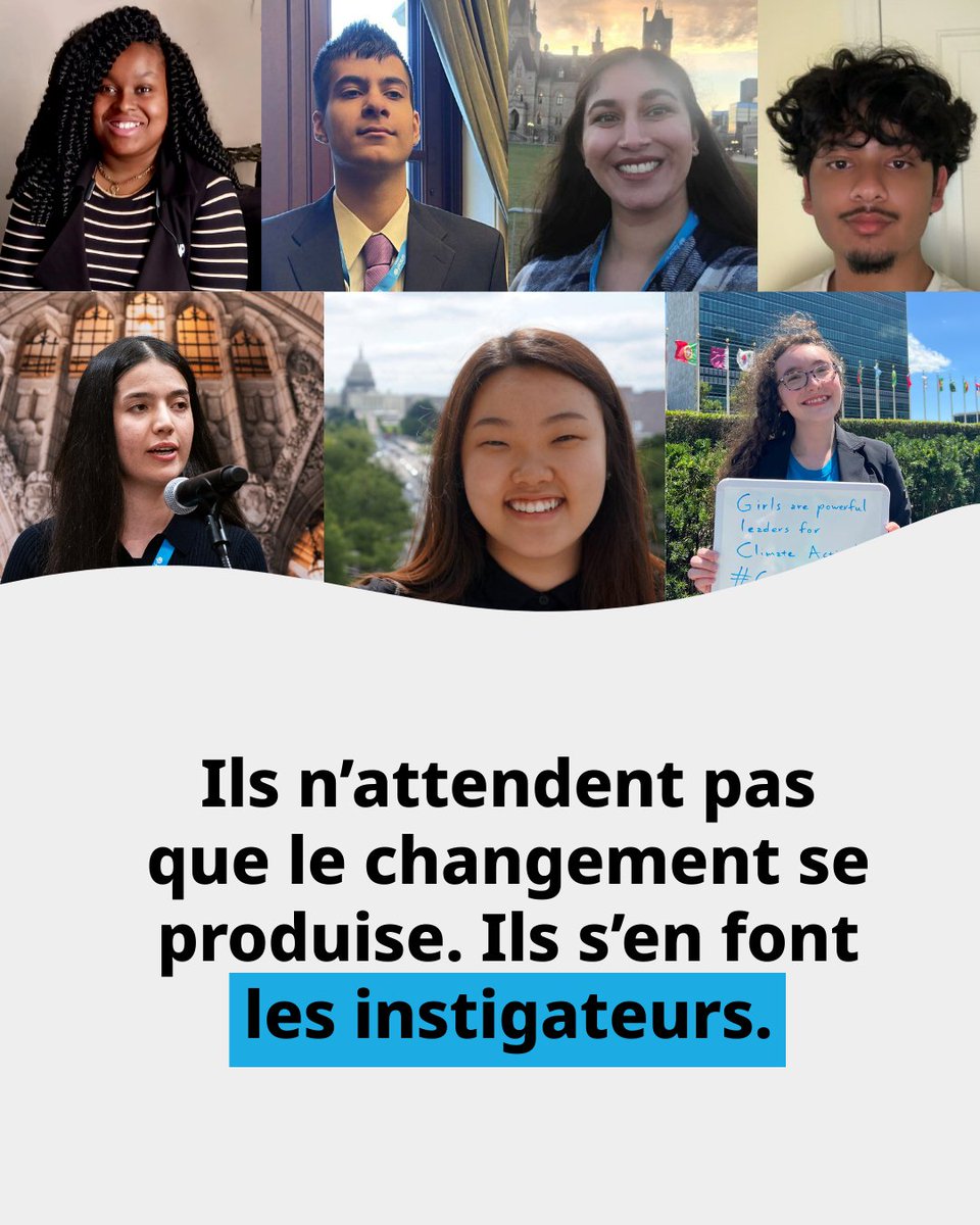 UNICEFCanada_FR's tweet photo. Rencontrez nos défenseurs de la jeunesse – 14 jeunes leaders incroyables de tout le pays qui font entendre leur voix et agissent pour un monde meilleur #pourchaqueenfant. Découvrez ce qui les motive :  https://t.co/99hWplfIhW

#JournéeDeLaJeunesse https://t.co/n1VcKlSgzr