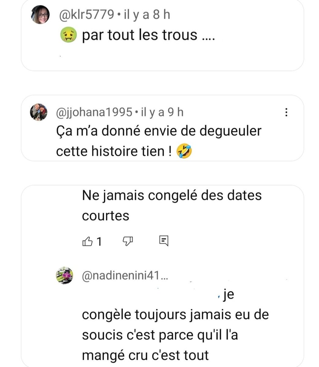 mcirb2's tweet photo. On retrouve la grande classe des #dindes qui défendent #adrienytb à la lecture de leurs coms sous sa vidéo du jour 🤦♀️Une seule 🦃écrit une chose sensée et est de suite recadrée par #ninibank qui défend son gros #bébéd❤️
Incroyable famille de #ksoss sans éducation. https://t.co/p3bkd3Lh2z