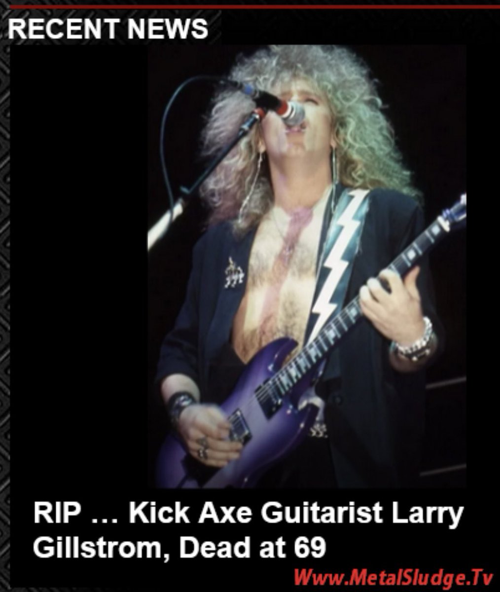 StevieTuff's tweet photo. Read this News at Metal Sludge!
RIP โฆ
Kick Axe Guitarist Larry Gillstrom, Dead at 69
#larrygillstrom #kickaxe #roadtorock #metalschool #canada #regina #saskatchewan #briangillstrom #metalsludge
https://t.co/DEcjlGfTTd https://t.co/CvVFwxxIkf