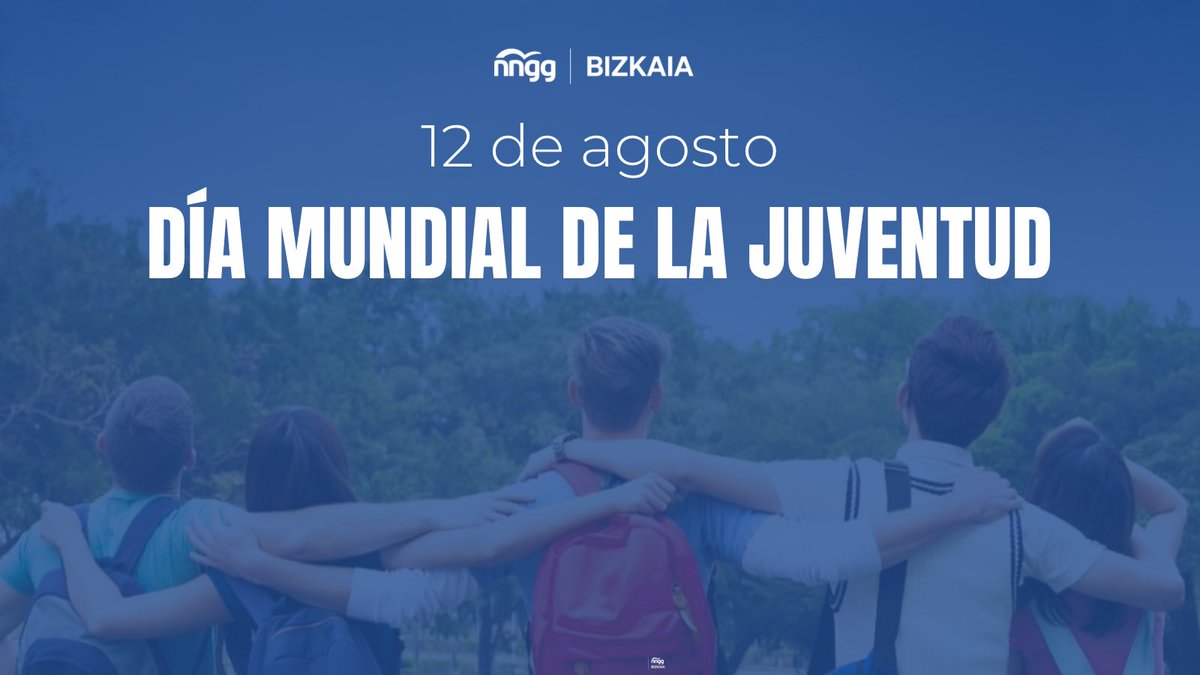 🔵 Somos una generación con fuerza, valores e ilusión por transformar #Bizkaia.

El motor que impulsa el cambio y lidera el futuro que #Euskadi necesita.

#DíaMundialDeLaJuventud