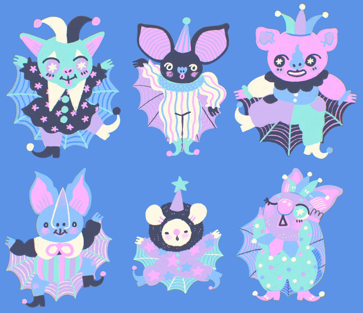 silly circus bats🦇🥰💖
