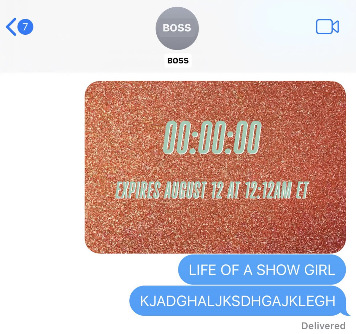 Important texts to my boss at midnight: