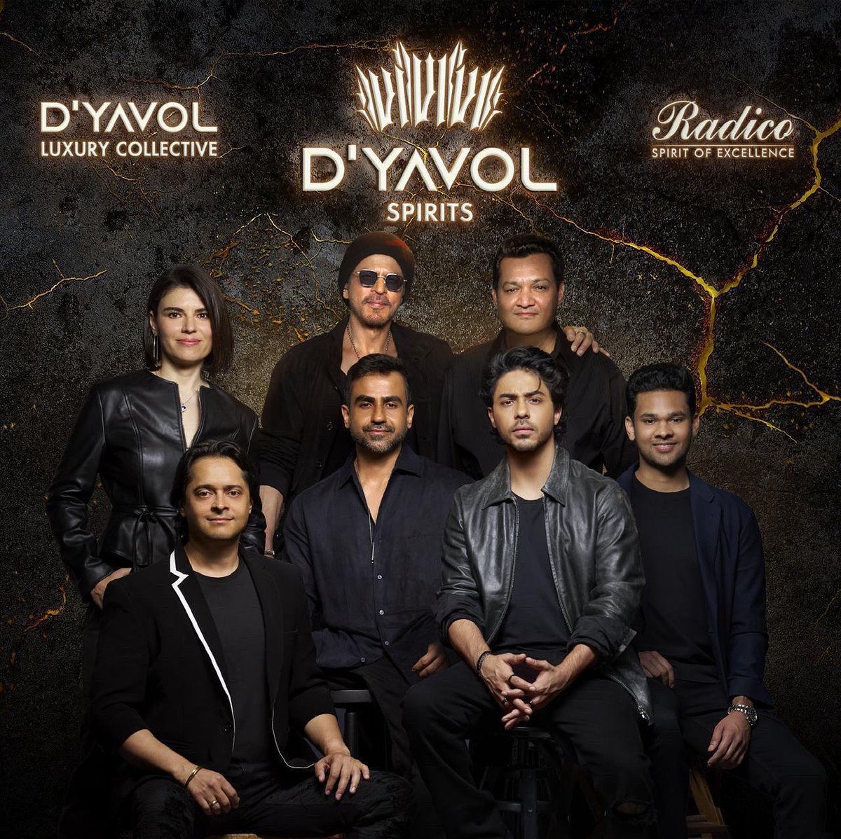 Radico Khaitan partners with Shah Rukh Khan, Aryan Khan and Nikhil Kamath to launch D’YAVOL Spirits. Together, they are set to take India’s luxury spirits to the world🥂
<a href="/radicokhaitan/">Radico Khaitan</a> <a href="/DyavolxOfficial/">DYAVOLX</a>