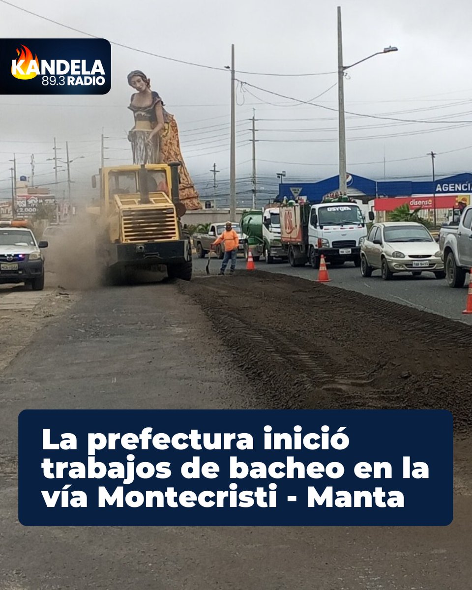 Durante esta mañana, la prefectura de Manabí, liderada por Leonardo Orlando, inició la intervención de la vía Montecristi - Manta con el bacheo de 2,57 km. del tramo entre el redondel de La Tejedora y el hospital del IESS. 

Entérese más detalles en facebook.com/permalink.php?…