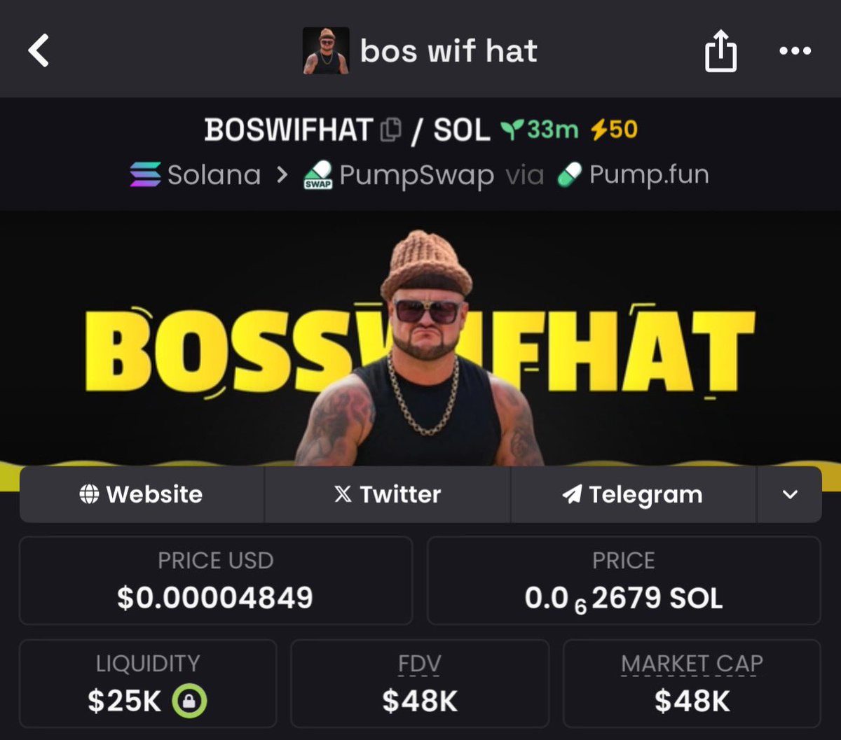 El__Professo's tweet photo. We aped into #BOSWIFHAT
At 48k MC ๐
CA : 8fXGw82sY4WBRYjagvsfnHFGyyDNUsGZFkDvTUAxpump
On my TG๐ https://t.co/WKiwXMTGLh