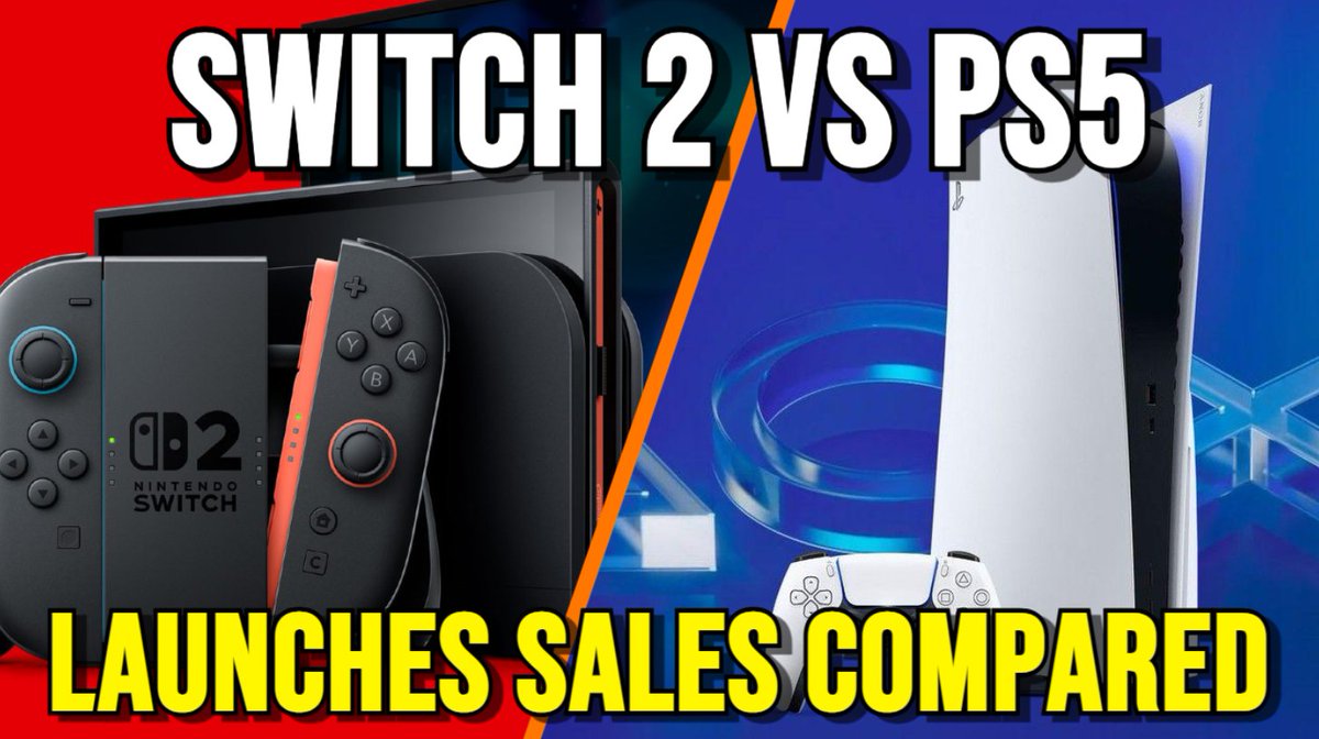 Switch 2 vs PS5 vs Switch 1 Launch Sales Comparison

youtube.com/watch?v=IfSL-R…