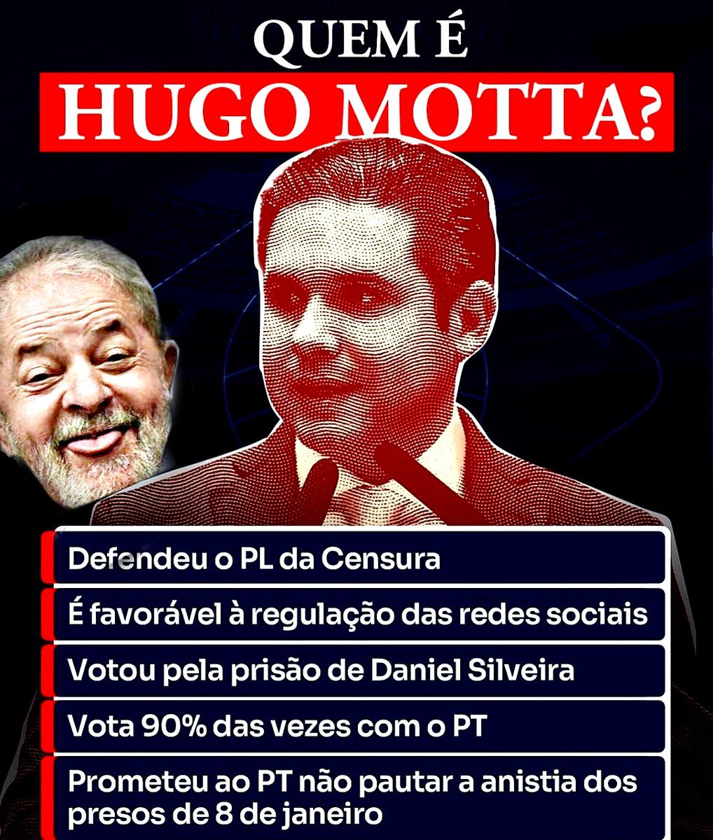 FreeBrazil4Ever's tweet photo. Quem está por trás do marionete Hugo Motta? https://t.co/r3ccrH8hHa