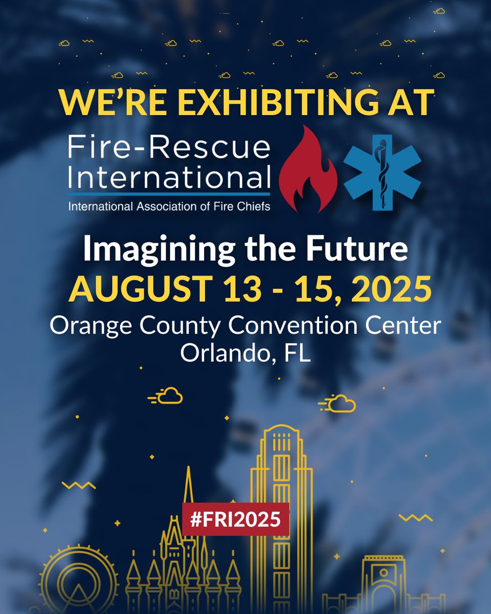 mixnetworks's tweet photo. Fire Rescue International starts TOMORROW in Orlando! 🚒 Join MIX Networks at Booth 704 to explore cutting-edge communication solutions designed for fire &amp; emergency services. Let's connect and discuss how we support first responders! #FRI2025 #FireRescue #Booth704 #Orlando https://t.co/tPS3bzHetl