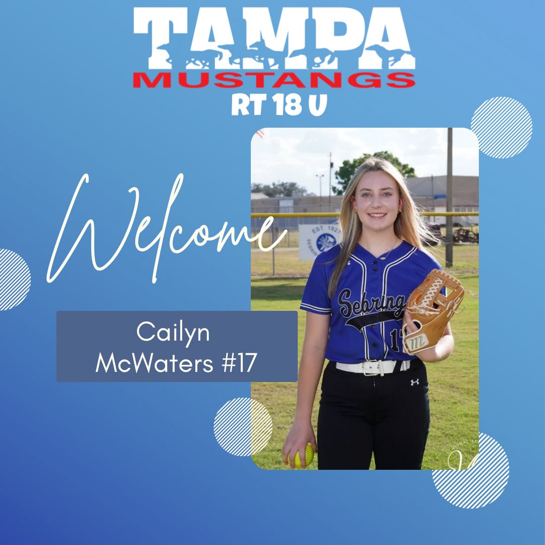 We have a few additions to the TM team… Let’s Welcome <a href="/CMcWaters2027/">Cailyn McWaters</a> to the family.  <a href="/TampaMustangs/">Tampa Mustangs</a>