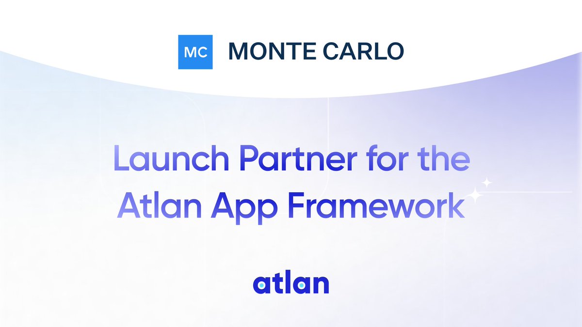 We're excited to be a Launch Partner for the <a href="/AtlanHQ/">Atlan</a> App Framework - a new way to build apps on Atlan’s Metadata Lakehouse using APIs, secure runtimes &amp; marketplace distribution. 🚀 

Catch the launch at #AtlanActivate: atlan.com/activate/?utm_…