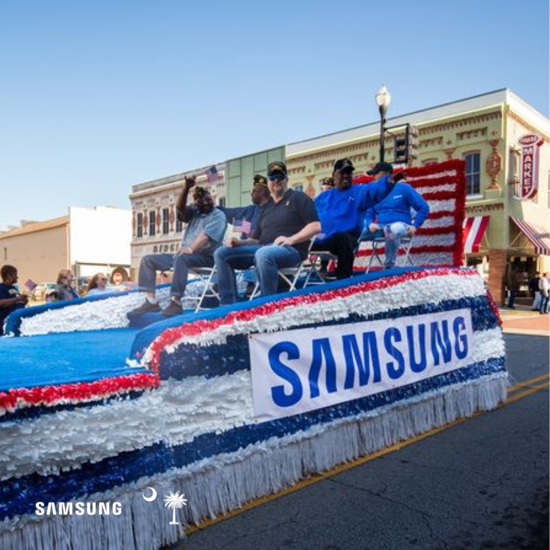 At Samsung, we're honored to call Newberry, SC home to our U.S.-based manufacturing facility. From the heart of downtown to local parades and music festivals, Newberry's pride is its people and we're honored to be a part of it.

#manufacturing #innovation #newberry #samsungsc