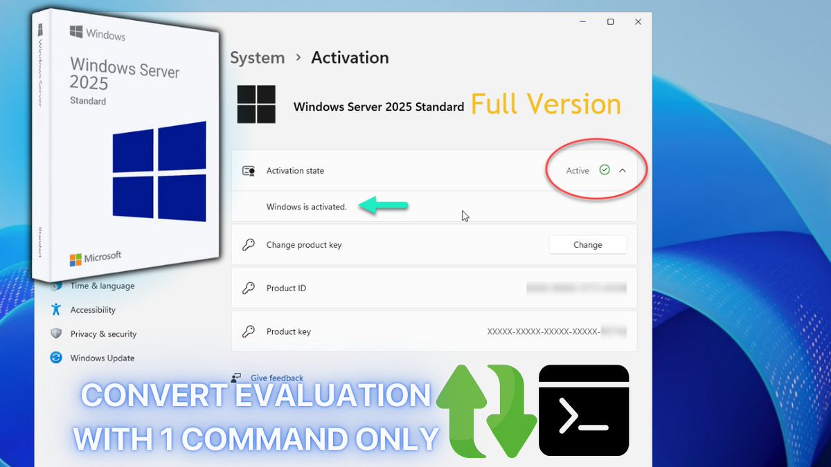 prosoftkeys's tweet photo. Windows Server 2025 Evaluation to Full version in 1 Command 💻⚡
Stop wasting time with long guides. Here’s the fastest method.
https://t.co/Rhowjm9Lf6
#SysAdmin #ITTools https://t.co/0PkDjlW8nd