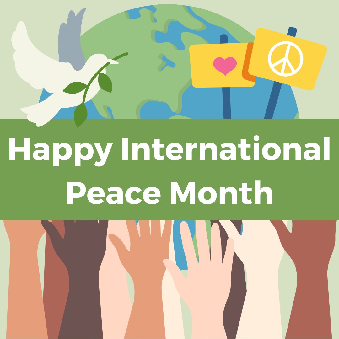 Happy International Peace Month! The news can often be scary, which is why choosing peace and kindness is so important. You can promote peace in your every day life with small actions, even something as simple as not assuming the worst of someone's intentions. 🕊️☮️