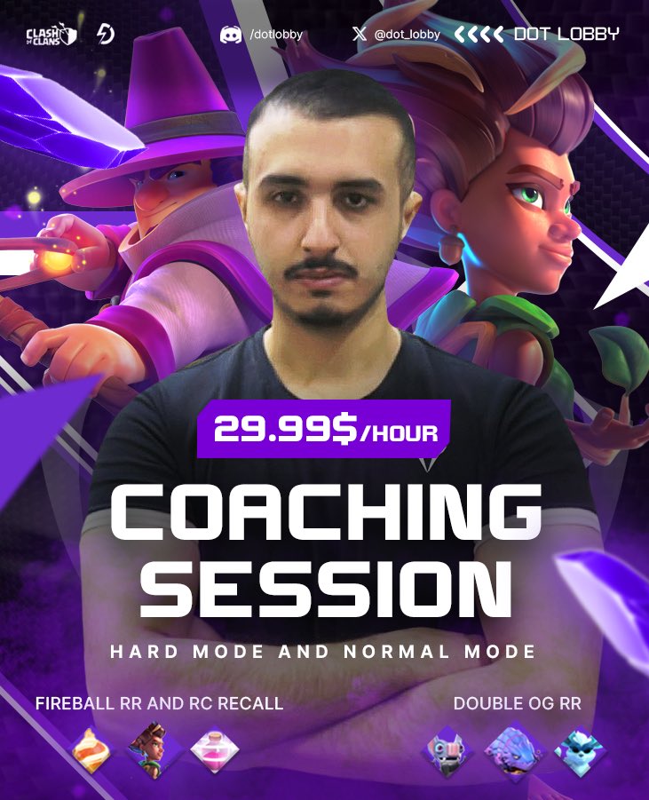 Giveaway 🎁

Celebrating our annoucment  for coaching session service 🚀
 
On this occasion we giveaway 5x event pass🎁

Rules ⬇️
1- follow me and <a href="/dot_lobby/">DOT Lobby</a> 
2-like RT TAG 3  freinds 
3- join our dc server discord.gg/dotlobby

Winners will be announced in 4 days on DC🥰