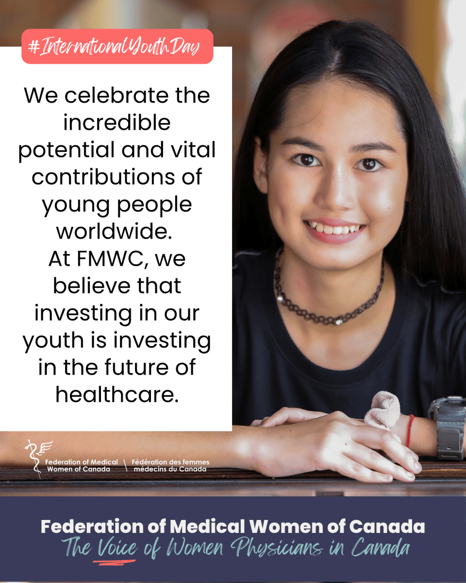 Happy #InternationalYouthDay! 🎉 #FMWC champions future #PhysicianLeaders &amp; the power of youth to drive #HealthAccess for all. We're committed to building a healthier, more inclusive future together!

<a href="/dr_rdosanjh/">Ramneek Dosanjh</a> <a href="/DrMTByass/">Dr. Modupe Tunde-Byass</a> <a href="/Kim_G_Williams/">Dr. Kimberly Williams</a> <a href="/WHO/">World Health Organization (WHO)</a> 
#YouthInHealthcare