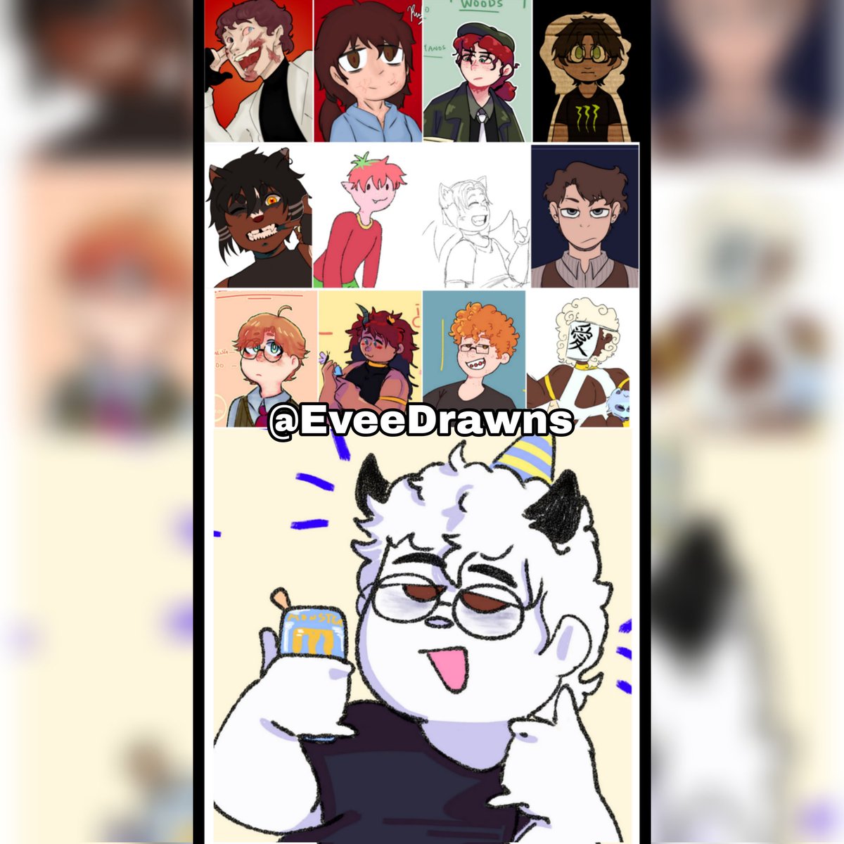 Personagens que <a href="/EveeDrawns/">Evee🍉</a> interpretou nos meus rpgs ( com ecessão de um que eh do @/Mer4za )