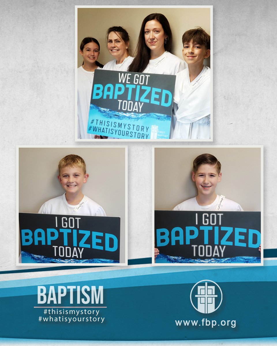 fbcptx's tweet photo. What a blessing it was to see these six follow the Lord in their baptism on Sunday! Thank you, Brooklyn, Tammy, Kyndal, Chord, Joshua, and Wyatt for taking your stand for the Lord! Who will be next? It could be you. ⁠#thisismystory #whatisyourstory #baptism #fbponline https://t.co/qQRWfFX9YM