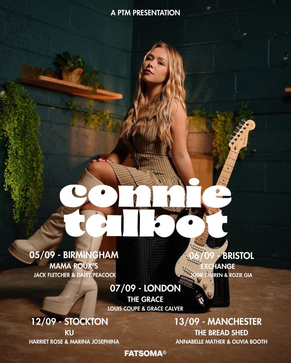 Support Announcement! 🚨 

Just under a month till our tour kicks off with <a href="/ConnieTalbot/">Connie.</a> !

🎫 linktr.ee/prestigetalent