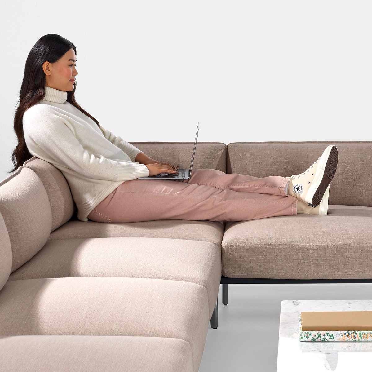Designed by Keiji Takeuchi for @NaughtOne, Mimo Modular Seating blends residential style and contract performance—offering reliable comfort wherever you put it. mlkn.co/6011sulSH 

#johnamarshallco #naughtone #millerknoll #officefurniture #workplacedesign