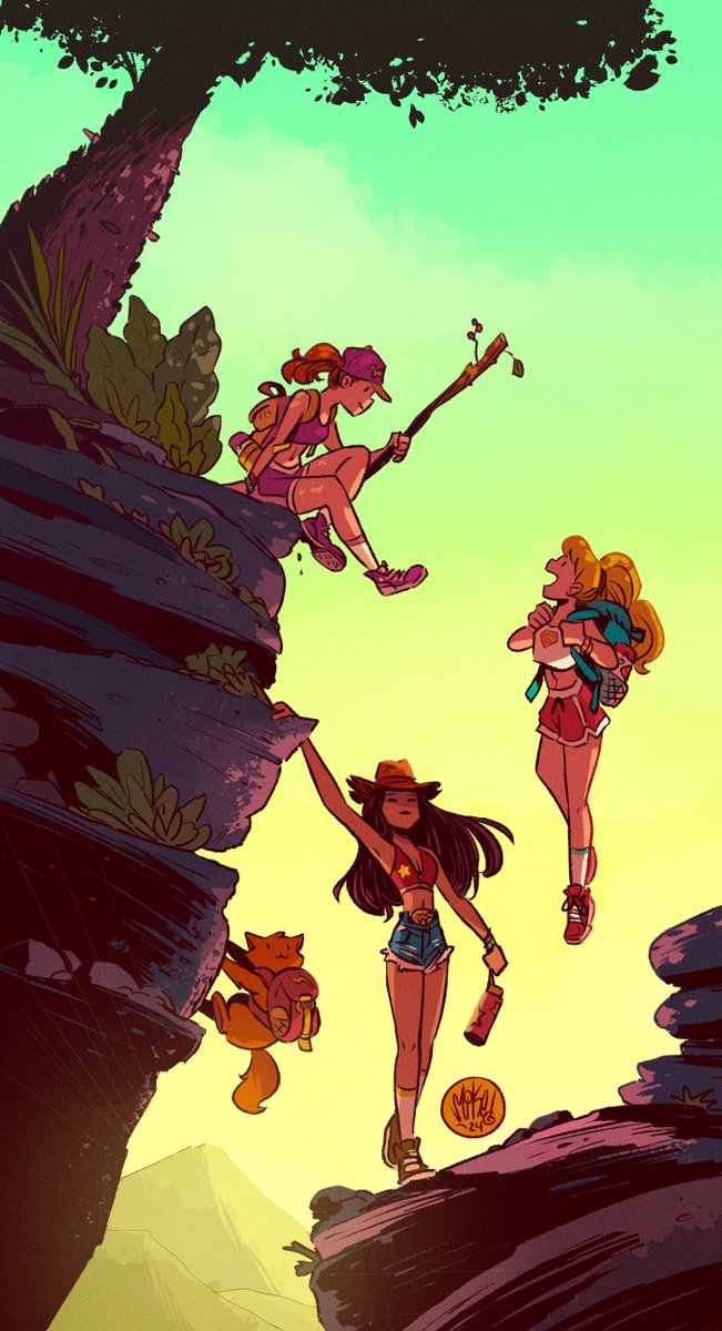 Mike Maihack (@mikemaihack) on Twitter photo Super best friends out on a hike. ❤️🌄 Super best friends out on a hike. ❤️🌄