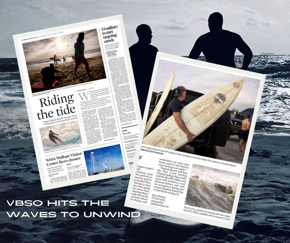 Virginia Sheriffs (@vasheriffs) on Twitter photo ️12-hour jail shifts can be intense, so <a href="/VBSO/">VB Sheriff's Office</a> found a new way to unwind, connect, and boost morale: a surf club. Deputies hit the waves before sunrise, supporting one another past the breakers and soaking up the mental health benefits of the ocean.
➡️ zurl.co/y3DBJ ️12-hour jail shifts can be intense, so <a href="/VBSO/">VB Sheriff's Office</a> found a new way to unwind, connect, and boost morale: a surf club. Deputies hit the waves before sunrise, supporting one another past the breakers and soaking up the mental health benefits of the ocean.
➡️ zurl.co/y3DBJ